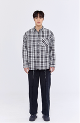 Multi-Plaid Checkered Overfit Shirt (JTOSRT-0001)
