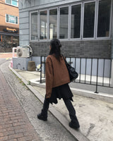 Devided suede jacket