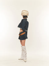 クロップデニムジャケット (FOR UNISEX)