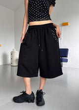 STUD BERMUDA PANTS