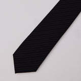エッセンシャルウールタイ BLACK STRIPE