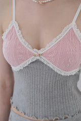 Cinamon Sleeveless - Pink Gray