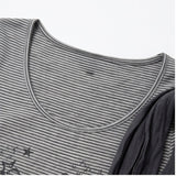 デラ ストライプ スカーフ グラフィック Tシャツ