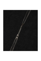 (BASE) MONO KNIT ZIP UP (BLACK)