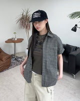 Luati Crop Check Shirt