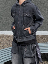 Fed Two-Way Denim Hooded Jacket 2C
