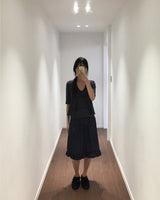ヘッジドットフリルスカート (2color)