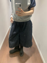 サルベージキュロットデニムパンツ (1color)