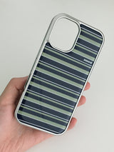 silver cool stripe case (olive)