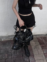 chic shirring motor bag