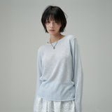 BUSTIER KNIT SET (SkyBlue)