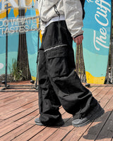 Zeka Zip Cargo Wide Pants