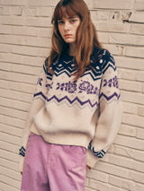 NORDIC KNIT PULLOVER IVORY