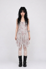 VALENTINE HAZE DRAPED MINI DRESS