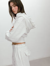 BAKE HOODIE ZIP-UP / WHITE