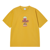 25SS HEART ALIEN SHORT SLEEVE T-SHIRT MUSTARD