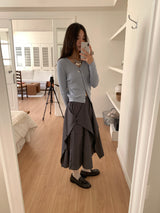 BUTTON TWO-WAY BERMUDA SLACKS (3C)