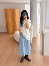 バックアイレットTシャツ