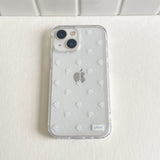 white flower jellhard phone case