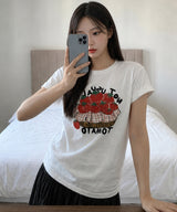 トマトバスケットオーバーフィットTシャツ - 4COLOR