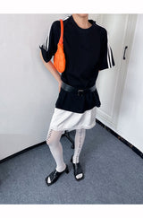 Loose Fit Boxy Round Short-Sleeved T-Shirt