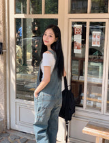 Off Shoulder Slim Rib Short Sleeve T-shirt (3color)