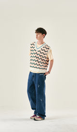 FRIEZE KNIT VEST