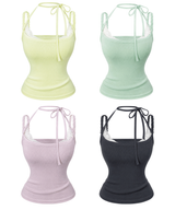 Candy pop lace sleeveless(4color)