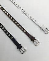 フラワーアイレットレザーベルト