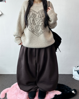 Hooky Balloon Fleece Wide Balloon Long Pant 🖤🤎 3 COLOR
