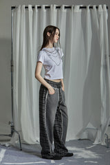 CHECK PATCH DENIM