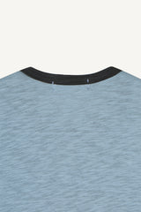 Slub rib layered T-shirt