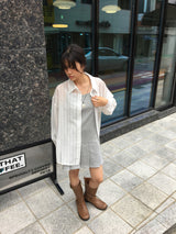 テンプティングシースルーオーバーフィットシャツ (2color)