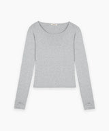 【limited price】 [BELLIDE MADE] Cookie, stripe finger hole T-shirt 