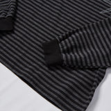 Untitled Starrynight Small Stripe Long Sleeve BLack Chacoal