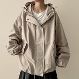 Lindy ピッチウォッシュコットンバルーンフィットハイネックフーディージャンパー