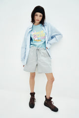 25SS WOMAN SURFING OPANCHU USAGI STANDARD SHORT SLEEVE T-SHIRT SKYBLUE