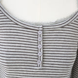 Mocha Stripe Layered Tee 233237262