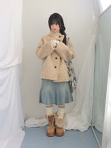 Suede Rabbit Fur Boots