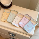 Macaron Polka Dot Color Frame iPhone-Compatible Case