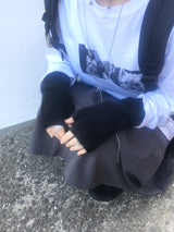 ルーズフィットソフトファーカーディガン