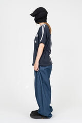 Pote Snap Denim Balloon Pants