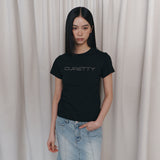 C ロゴ コンベックス Tシャツ ブラック