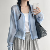 [Linen Cardigan☀️] See-Through Cardigan, Cube Summer Cardigan (12 colors) 
