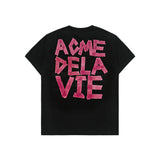 24FW  テープタイポグラフィックショートスリーブTシャツ ブラック