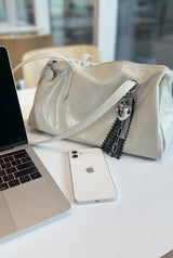 cowhide shoulder bag IVORY