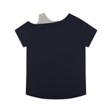 (DUC) BB レイヤードワンショルダーTシャツ ダークネイビー