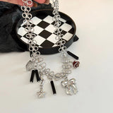 Ribbon Star Charm Chain Necklace