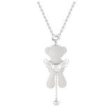 13DE MARZO ベアエンジェルジルコンネックレス