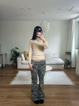camo boots cut pants